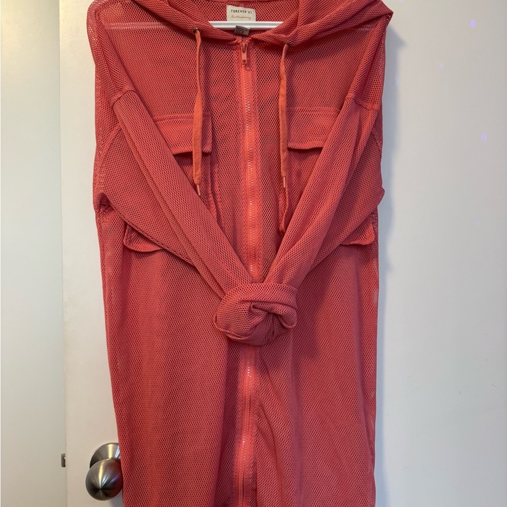 Forever 21 Pink Mesh Jacket - Picture 5 of 8